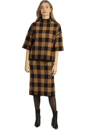 Apart Damski sweter oversize, -wielbłąd, normalny