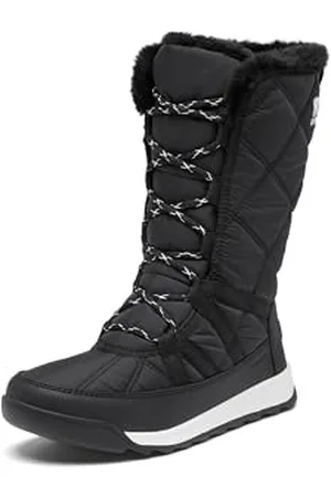 sorel Damskie buty Whitney 2 Plus wysokie koronkowe wodoodporne modne buty, czarne/sól morska, 39 EU, , 39 EU
