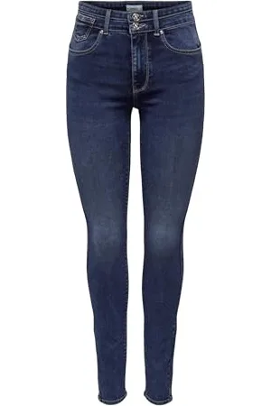 ONLY Onlroyal Hw Push Wide Wb EXT DNM dżinsy skinny-fit, , (XS) W / 30L
