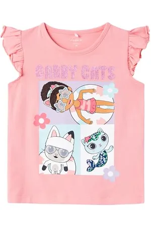 NAME IT Dziewczęcy Nmfmemi Gabby Capls Bfu Top, , 110
