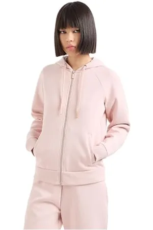 Armani Exchange Bluza damska zapinana na zamek błyskawiczny, Soft Touch, bluza z kapturem, , L