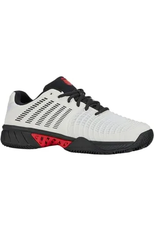 K-Swiss Męskie buty tenisowe Express Light 3 HB, Bright White/Stretch Limo/High Risk Red, 42 EU, , 42 EU