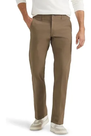 Lee Męskie spodnie Extreme Comfort Khaki Straight Fit, Przyprawy do drewna, 30W / 30L