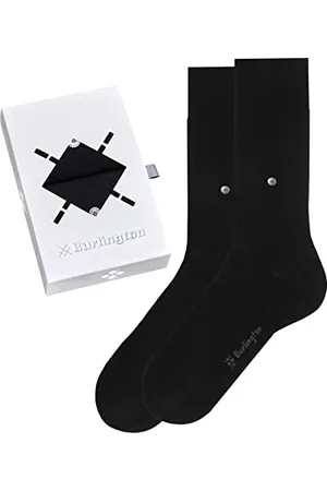 Burlington Mężczyźni Skarpety Basic Uni Gift Box M So Bawełna jednokolorowe 2 Pak, , 40-46