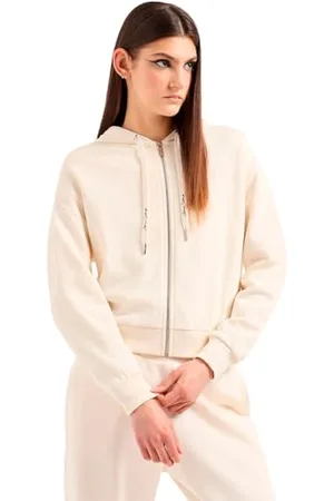 Armani Exchange Damska bluza z kapturem Sustainable, logo Downstrings and Zip Closure Hooded, , S