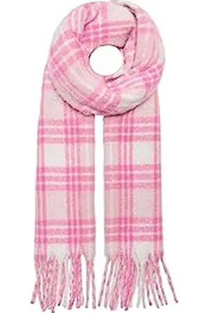 ONLY Damski szal Onllima Life Check Frill Scarf Cc (opakowanie 100 sztuk), , jeden rozmiar