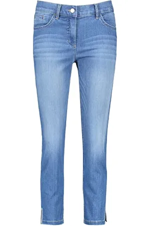 Gerry Weber Edition Damskie dżinsy Best4me Cropped, niebieskie denim z Use, 36R, , 36