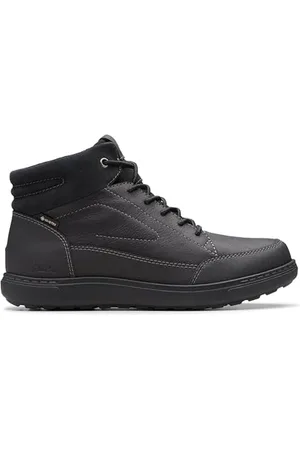 Clarks Premium Męskie buty Mapstone hiGTX Fashion Boot, czarne z podszewką Lea, 45 EU, , 43 EU