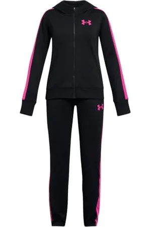 Under Armour Dziewczęcy dres z dzianiny Ua z kapturem, dwuczęściowe zestawy, , 70-74