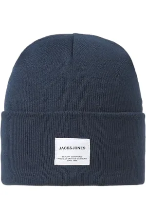 JACK & JONES Męska kurtka JACLONG Knit NOOS Beanie, Navy Blazer, One Size, , jeden rozmiar