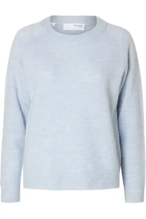 SELECTED Damski sweter z mieszanki wełny alpaki, , XL