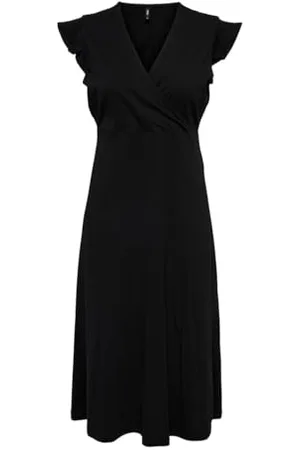 ONLY Onlmay S/L Wrap Dress Box JRS sukienka midi, , L