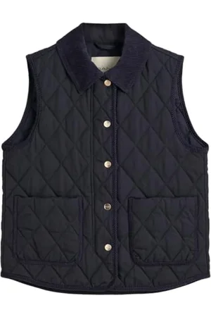 GANT Quilted VEST with cord detale, , XL
