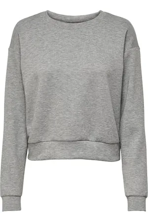 ONLY Damska bluza Onlounge Ls On Sweat-Noos, Light Grey Melange, XL