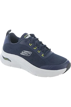 Skechers Męskie 232502 Nvlm Basket, Granatowa siatka syntetyczna, 41 EU