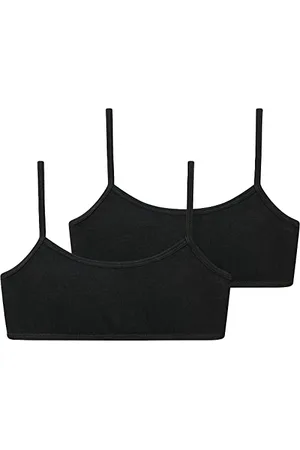 Schiesser Bustier Dla Dziewcząt, 2 Sztuki, z Ramiączkami do Spaghetti - 95/5 Organic Cotton, , 164 Cm