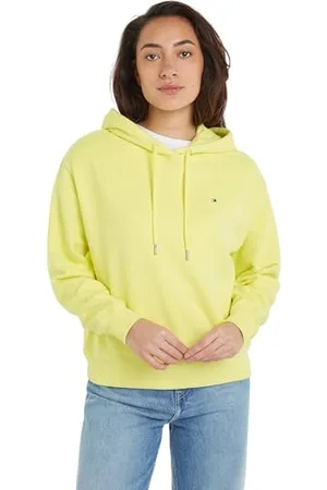 Tommy Hilfiger Damska bluza z kapturem z flagą na piersi, , M