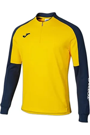 Joma Męska bluza Eco Championship Sweatshirt, żółta granatowa, XXS