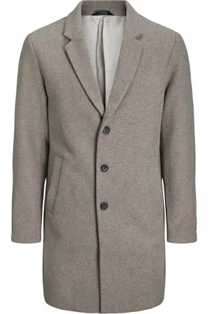 JACK & JONES Męski płaszcz wełniany, , XXL