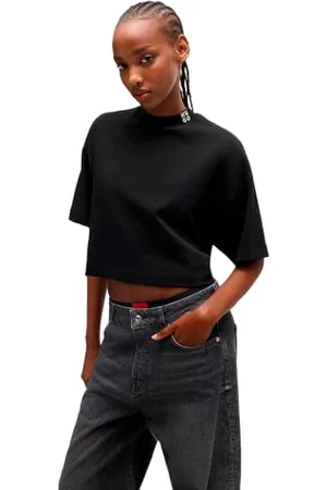 HUGO BOSS Damelody 10247676 Koszulka z krótkim rękawem S czarna, , S