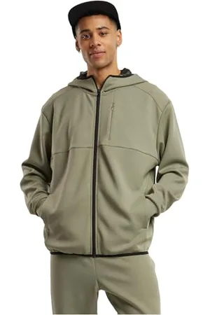 Urban classics Męska bluza z kapturem Scuba Zip Pocket Hoody, męska bluza z kapturem z materiału Scuba z zamkiem błyskawicznym, krój Regular Fit, , 5XL