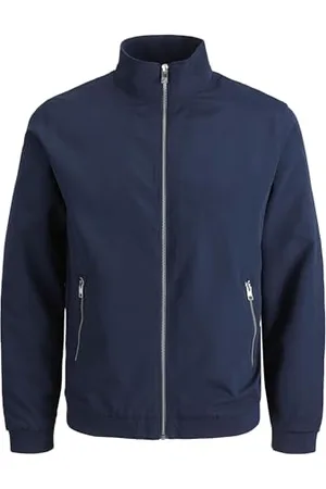 JACK & JONES Jjerush Harrington Bomber NoosKurtka Mężczyźni , granatowy blezer, L