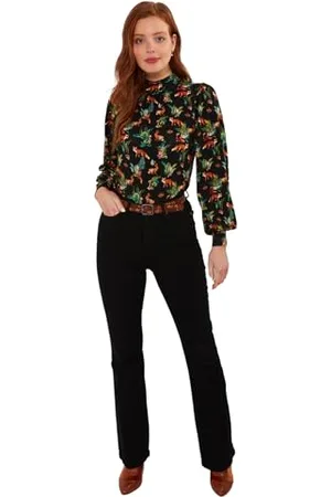 Joe Browns Moda Damska Lejek Nadruk Lejek Neck Jersey Top, Regular Fit, , UK 16, , 16