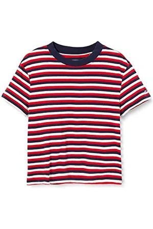 Tommy Hilfiger Damski sweter sportowy Tjw Contrast Rib Baby Tee, , XXS