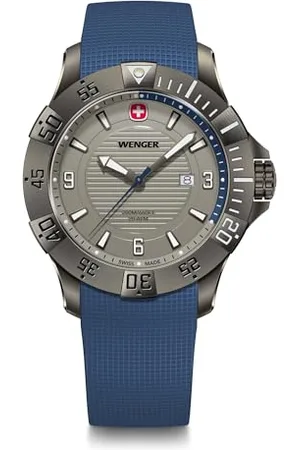 Wenger Seaforce Męski Analogowy Kwarcowy Zegarek Na Rękę, Średnica 43 mm, Szwajcarski, Wodoodporny do 200 M, Pasek Silikonowy, 01.0641.142