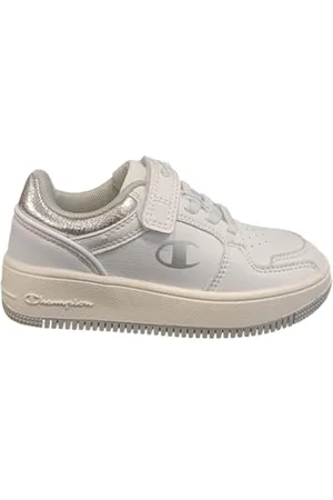 Champion Boy Girl RD18 Folia G PS Niskie tenisówki, Bianco/Argento (WW015), 31 EU, , 31 EU