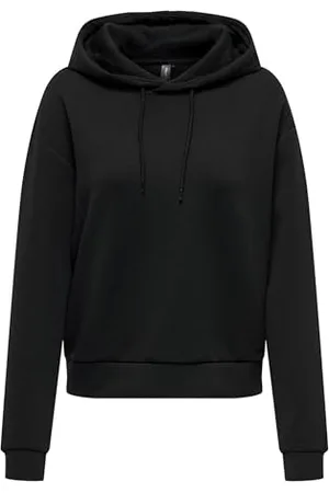 ONLY Damska bluza z kapturem ONPLOUNGE LS Hood Sweat-NOOS, czarna, M