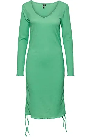 Pieces® PCBENDY LS Ruching Dress BC, , XL