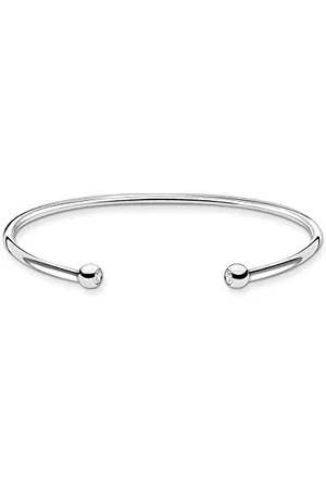 Thomas Sabo Bransoletka Damska z Kulkami z Kamieniem, Biżuteria, Srebro Wysokiej Próby 925, Długość 15,5 cm