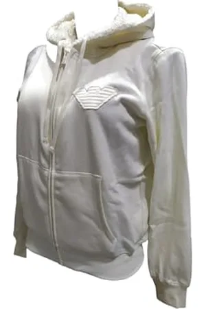 Emporio Armani Fuzzy Fleece Hooded Zip Sweatshirt, , L