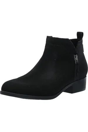TOMS Damskie botki Dahlia, czarny zamsz/płótno dziedzictwa, 38, , 37.5 EU