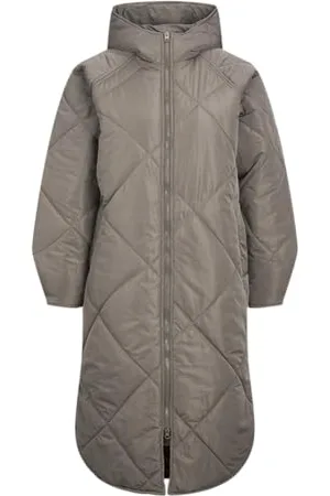 JACK & JONES JACK&JONES JXSIENNA Pikowana kurtka damska z kapturem OTW SN, , S, , S