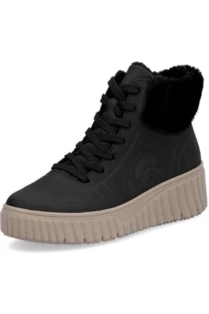 Rieker Damskie buty sznurowane N2504, czarne, rozmiar 36 EU, , 36 EU