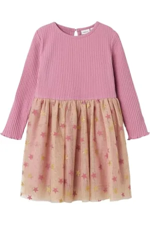 NAME IT Dziewczęca Nmfraven Ls Dress Keid, , 92