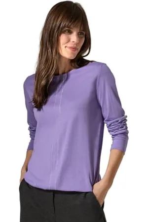 CECIL Solid Tunic with Flatlock, , XS