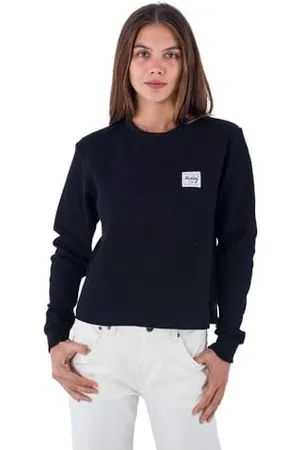 Hurley Damska koszulka z długim rękawem - Supply Waffle, , XS