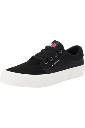 Tommy Hilfiger Męskie trampki TJM Vulc. Skater Mix Materiał (EM0EM01456) Low Top, czarne (czarne), 42 EU, , 43 EU