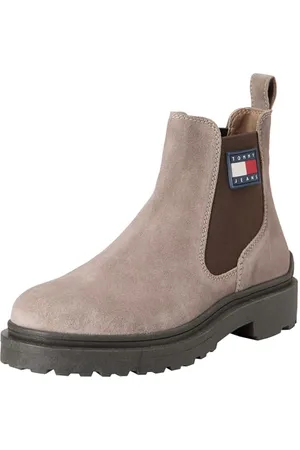 Tommy Hilfiger Męskie buty TJM Chelsea Suede (EM0EM01468) Mid Boots, szare (Porcini Taupe), 46 EU, , 46 EU