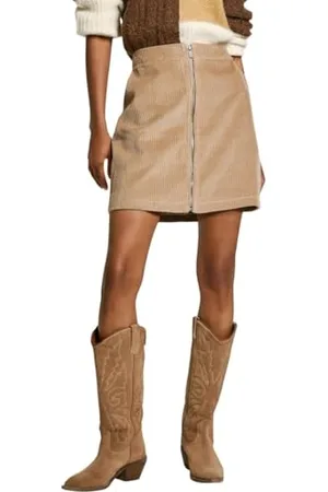 Pepe Jeans Damska spódnica Cassie, beżowa, XS, , XS