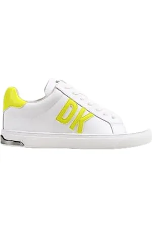 DKNY Damskie buty sportowe Abeni, białe/fluorescencyjne żółte, 36 EU, , 36 EU