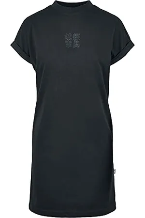 Urban classics Damska sukienka T-shirt z nadrukiem z chińskim nadrukiem, rozmiary XS - 5XL, , XXL