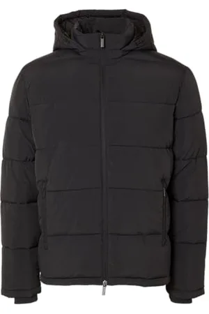 SELECTED Męska kurtka pikowana Slhcooper Puffer Jkt Noos, czarna, S, , S