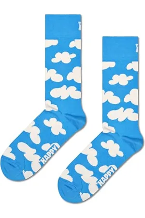 Happy Socks Zabawne skarpetki chmurki - skarpetki z bawełny organicznej dla mężczyzn i kobiet