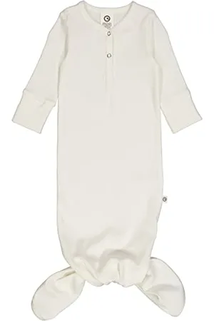 Müsli By Green Cotton Unisex Baby Rib L/S Knot Gown and Toddler Sleepers, , 74