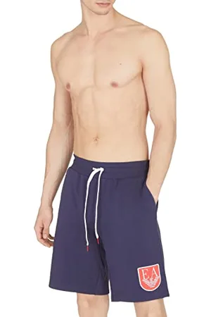 Emporio Armani Męskie spodenki męskie z logo Terry Bermudy, , L