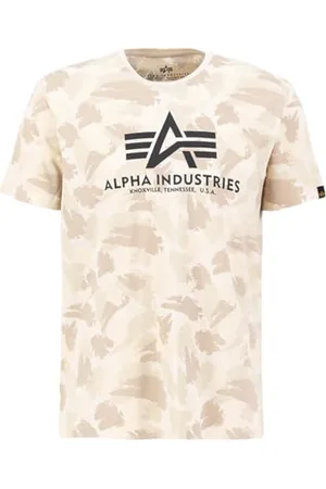 Alpha Industries Basic T-Shirt Camo dla mężczyzn Sand